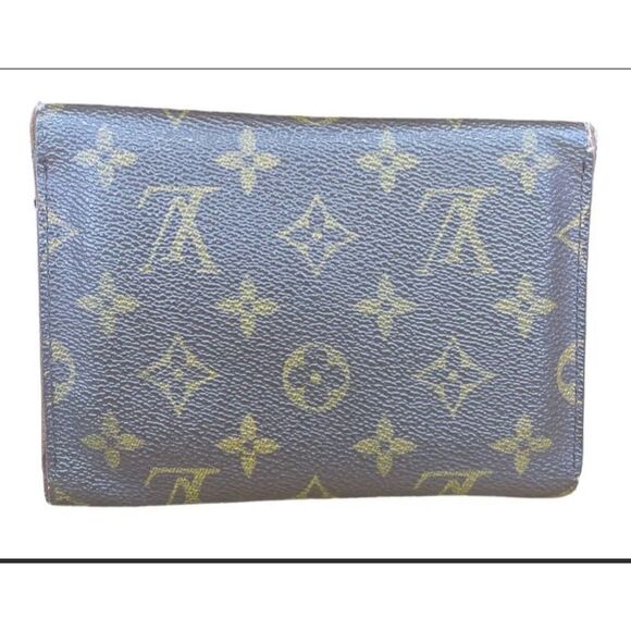 LOUIS VUITTON Monogram Canvas Leather Etui Papiers Trifold Wallet. SP1011. - Picture 7 of 11